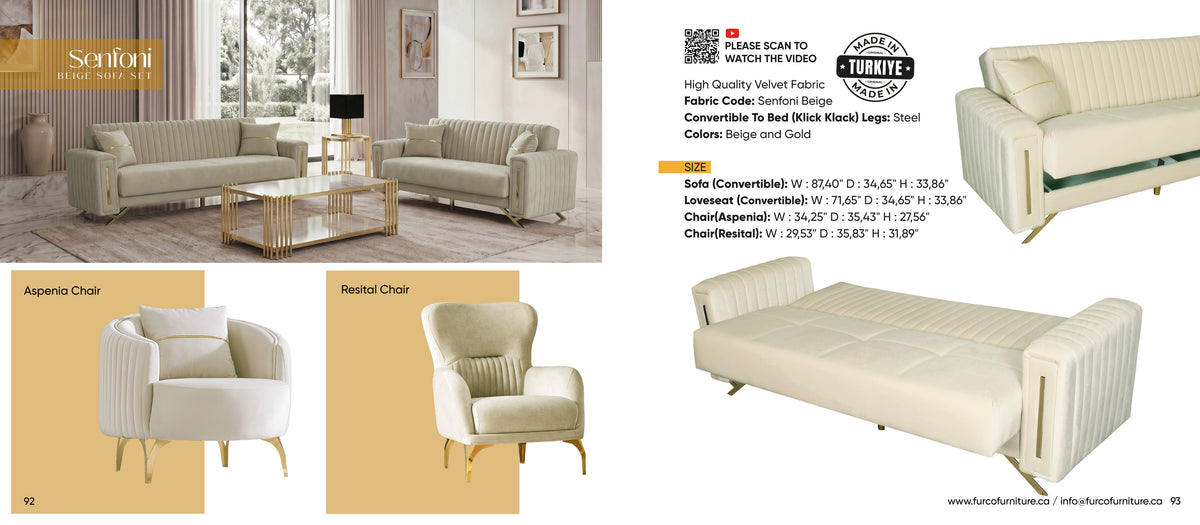 Senfoni Sofa Set