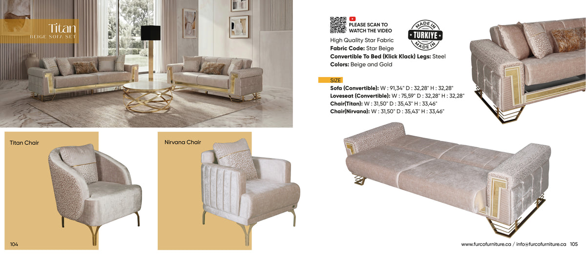 Titan Sofa Set