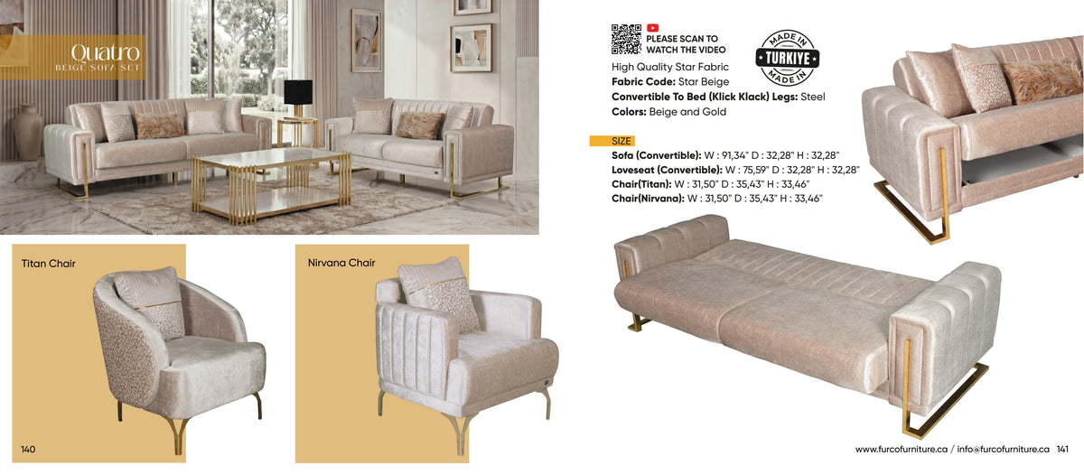 Quatro Sofa Set