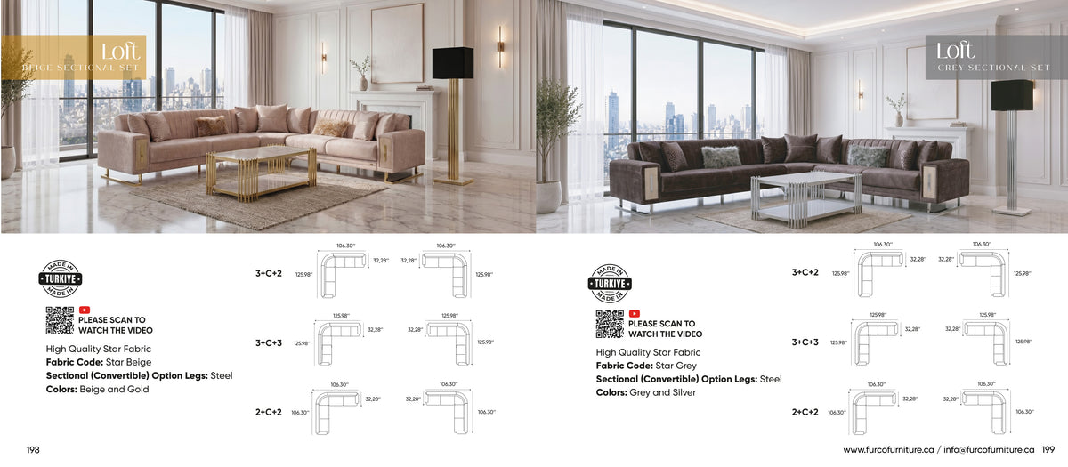 Loft Sectional Set