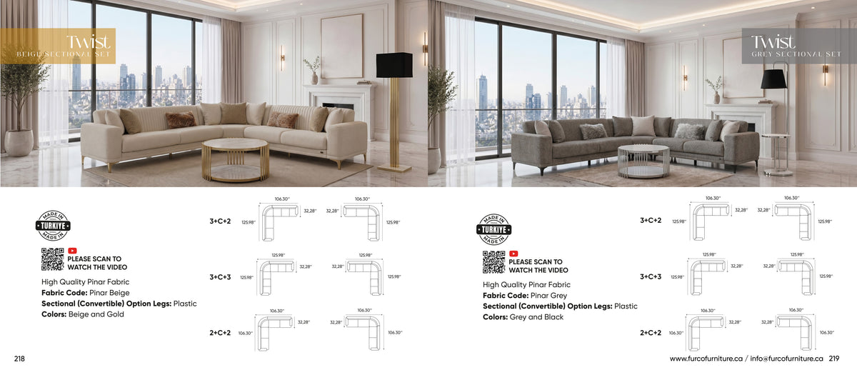Twist Sectional Set