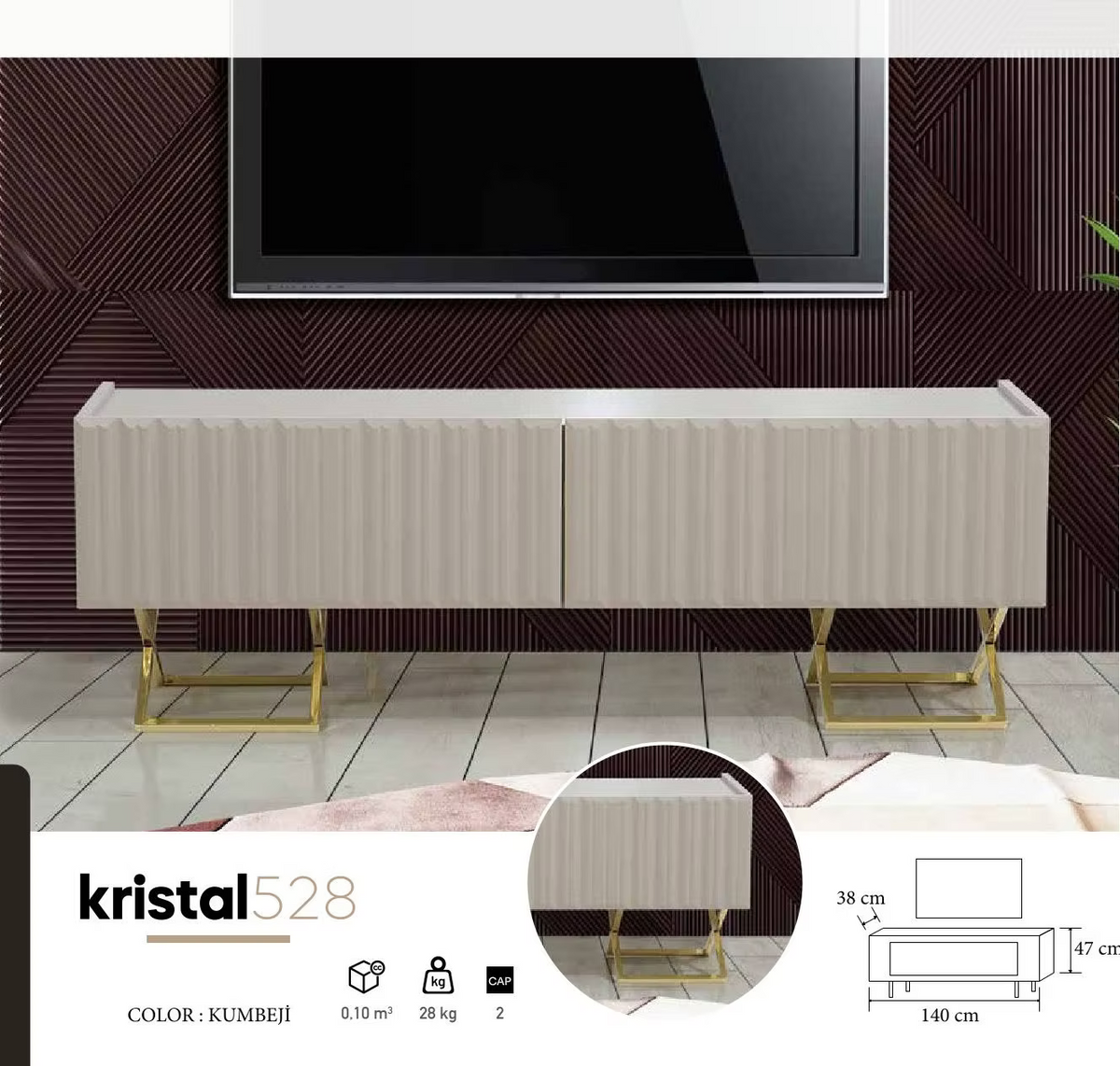 Kristal TV Unit