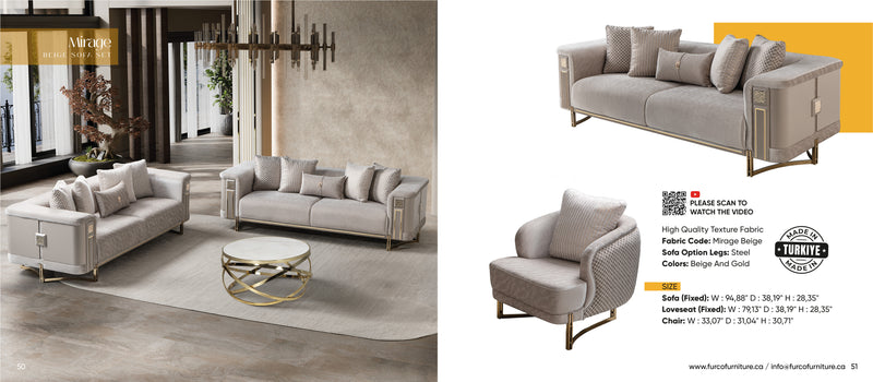 Mirage Sofa Set