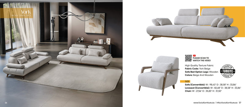 York Sofa Set