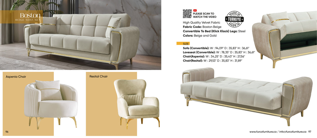 Boston Sofa Set