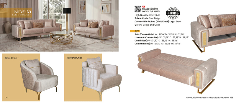 Nirvana Sofa Set