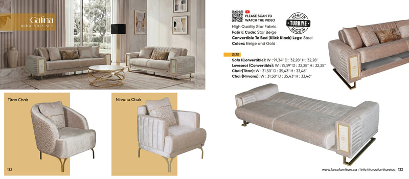Galina Sofa Set