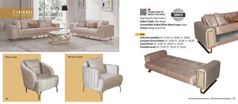 Cordoba Sofa Set