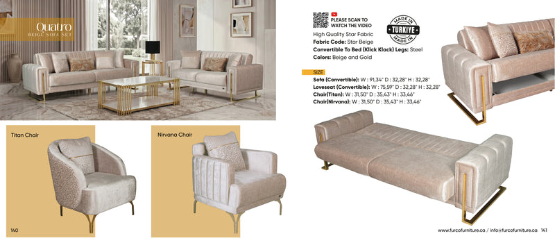 Quatro Sofa Set
