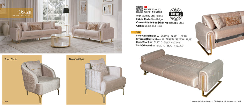 Oscar Sofa Set