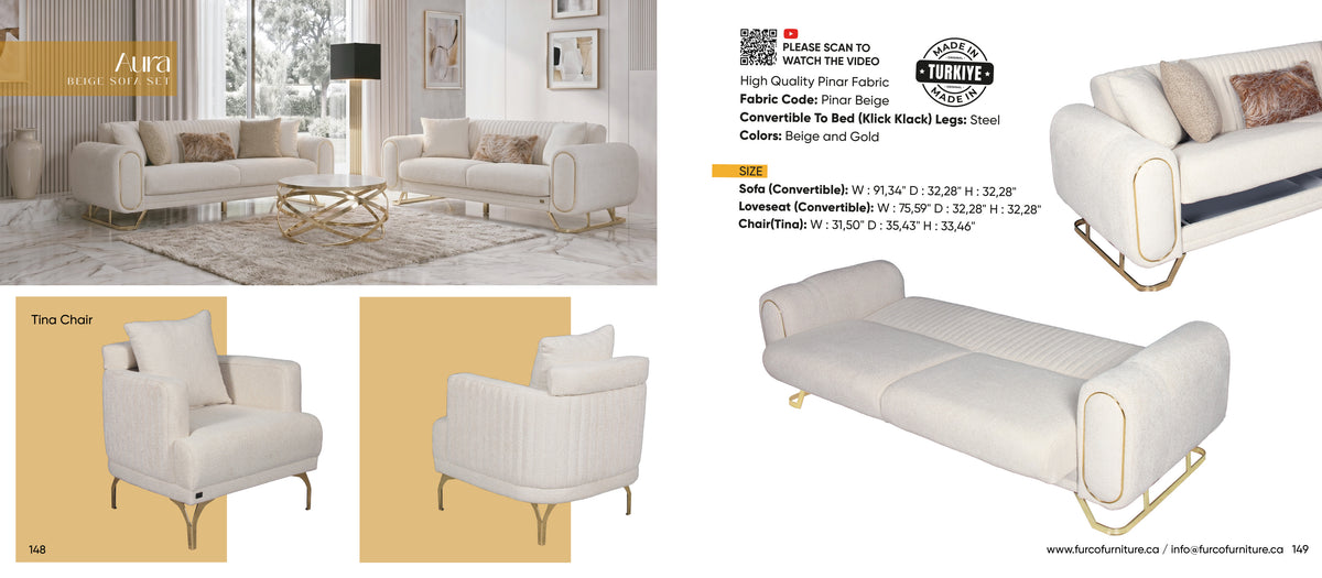 Aura Sofa Set