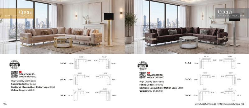 Opera Sectional Set