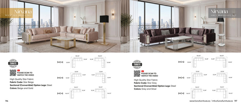Nirvana Sectional Set