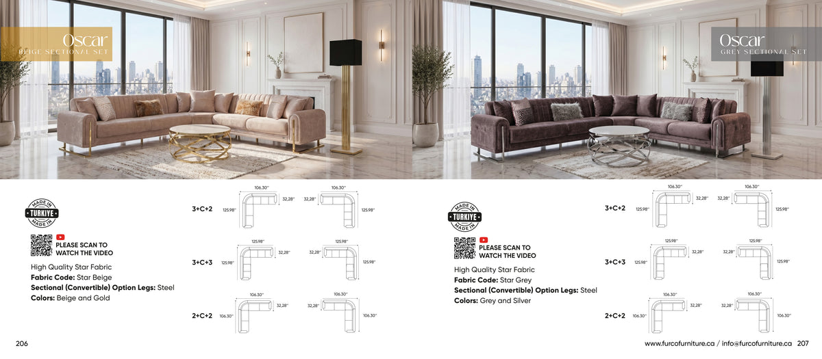 Oscar Sectional Set