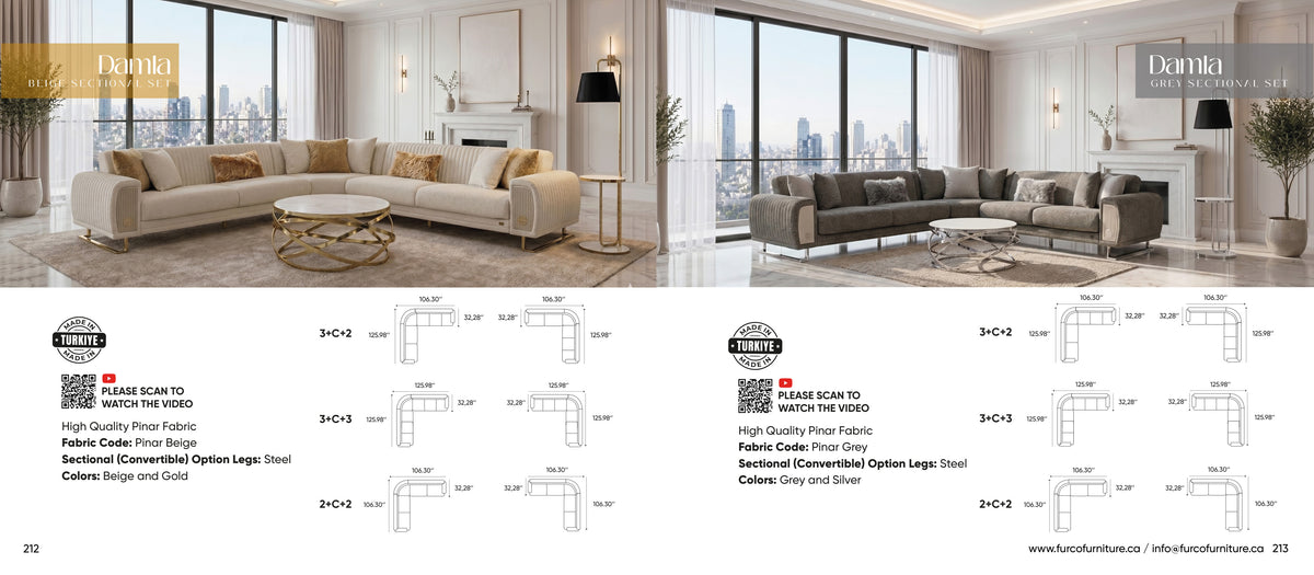Damla Sectional Set