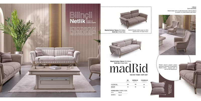 Madrid Sofa Set