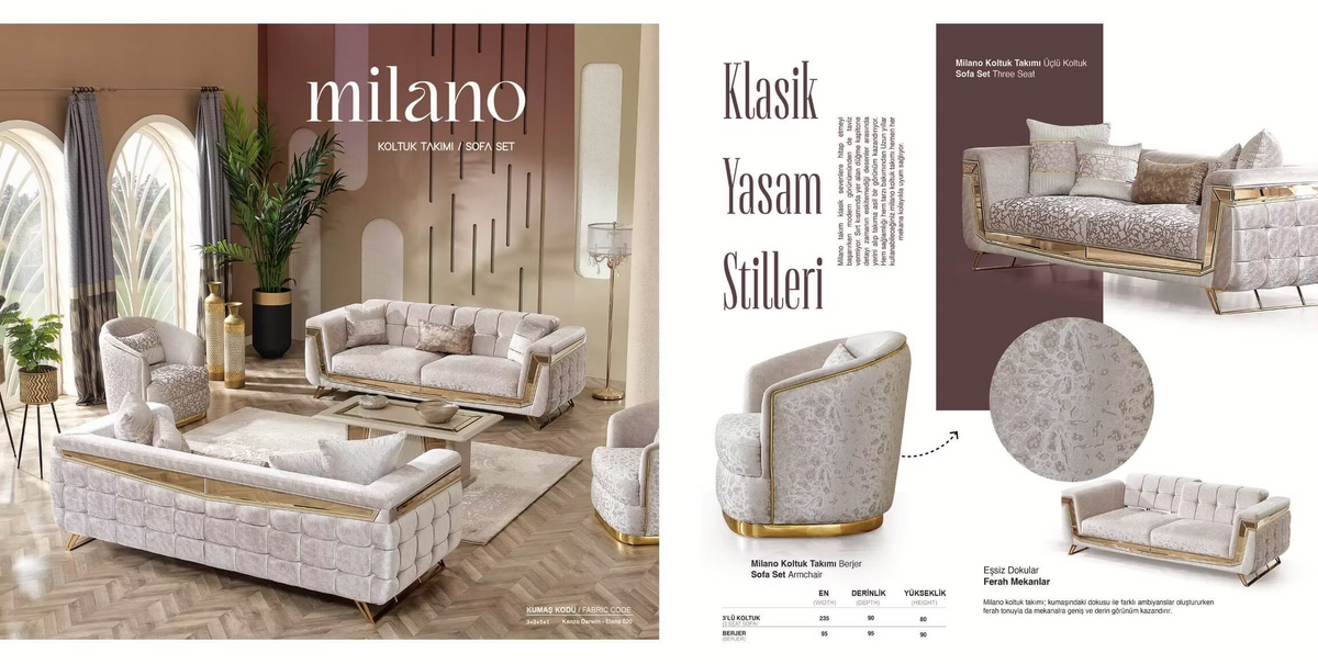 Milano Sofa Set